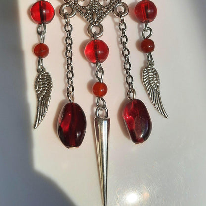 Boucles d'oreille "Red Velvet"