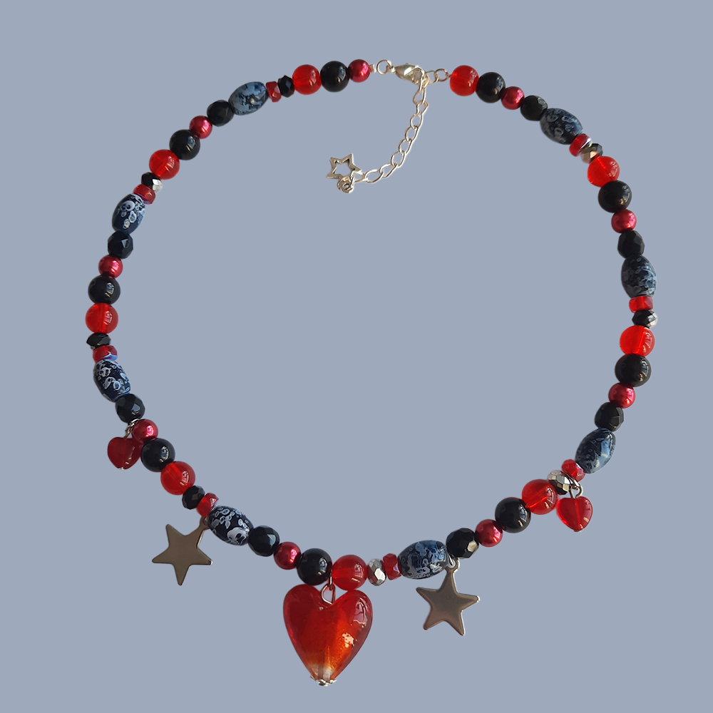Collier "Coeur Rouge"