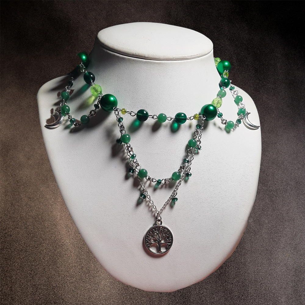 Collier "Arbre Vert"