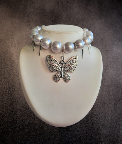 Collier "Punk Butterfly"