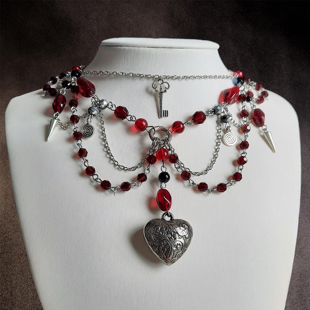 Collier "Red Love"