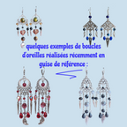 Boucles d'oreilles mystères argentées