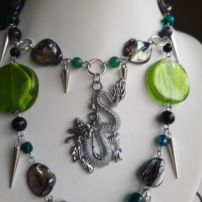 Collier "Dragon Vert"