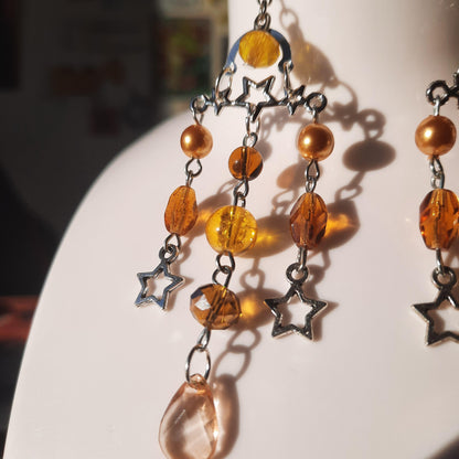 Boucles d'oreille "Pluie d'étoiles"