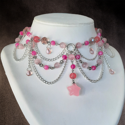 Collier "Pink Star"