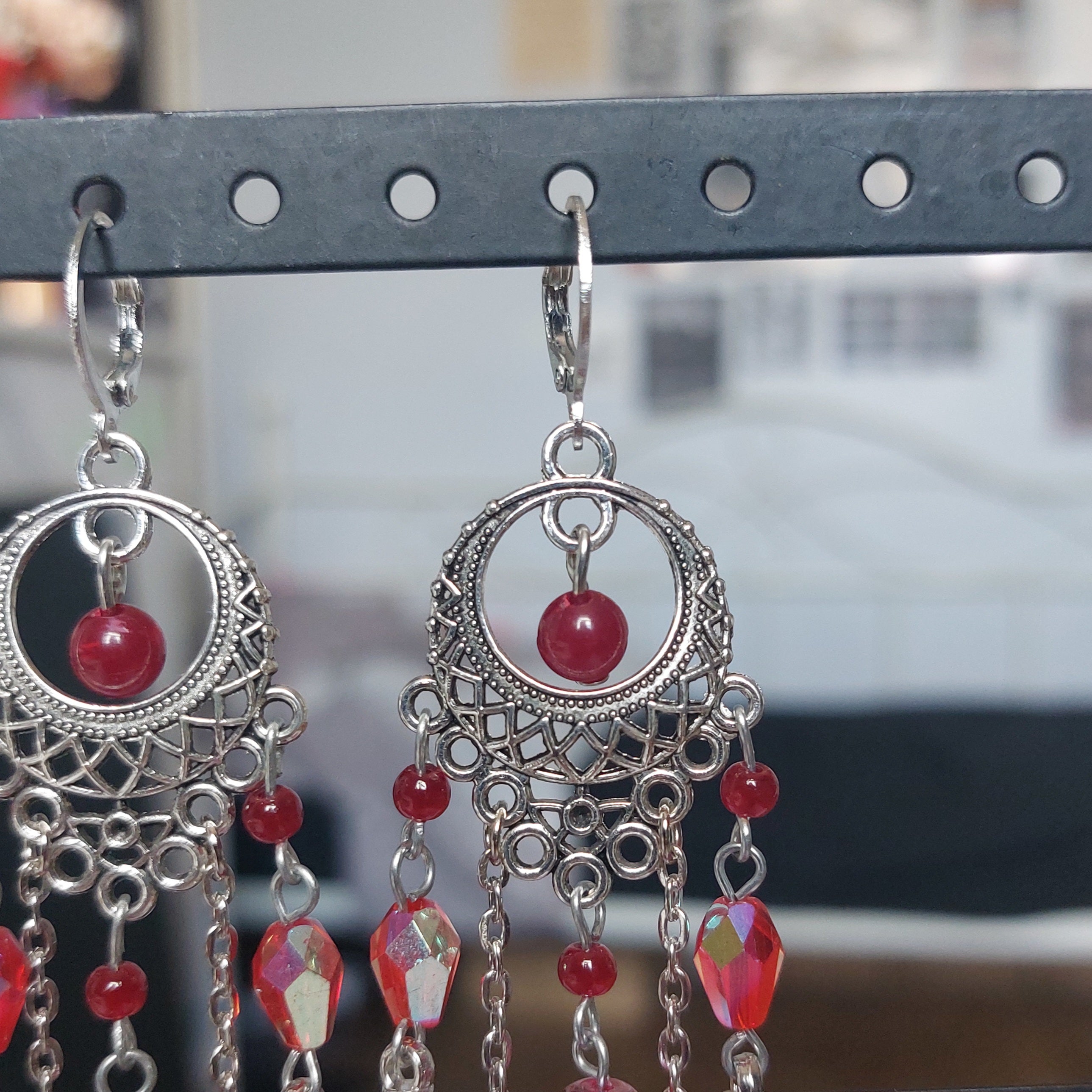 Boucles d'oreilles "Blood Moon"