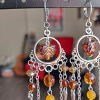Boucles d'oreille "Feuille d'Automne"