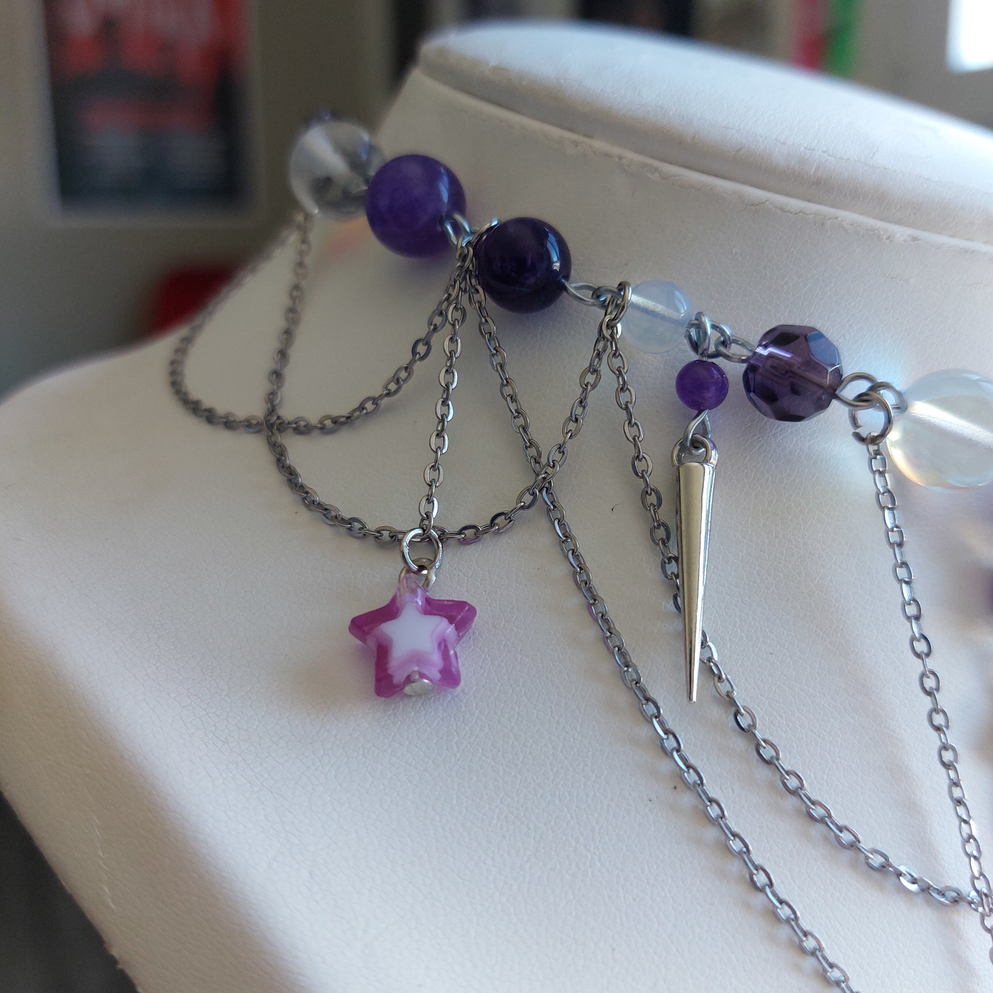 Collier "Nuit d'agate"