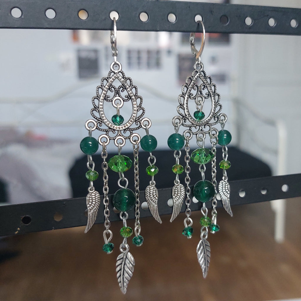 Boucles d'oreilles "Green Dream"