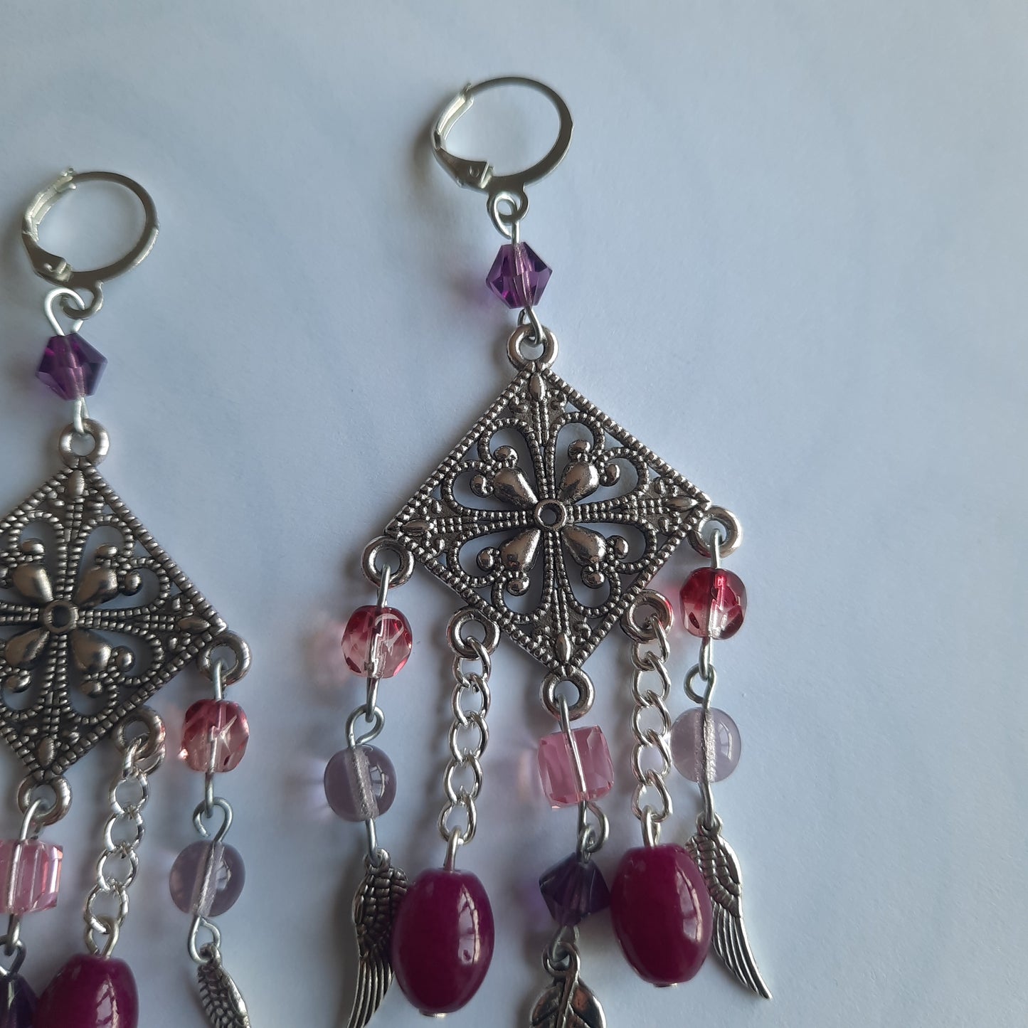 Boucles d'oreille "Pink Velvet"