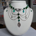 Collier "Papillon Vert"
