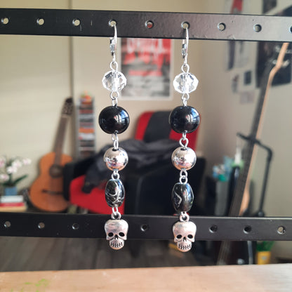 Boucles d'oreilles "Tête de Mort"