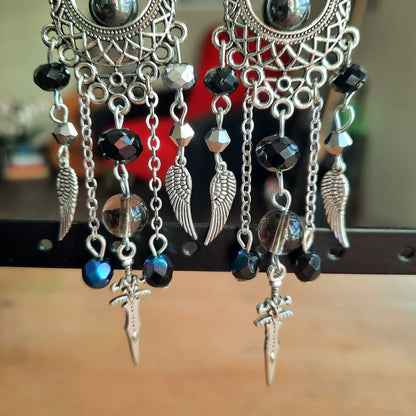 Boucles d'oreille "Rêve Noir"