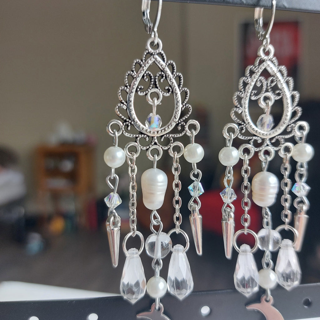 Boucles d'oreilles "Clair de Lune"