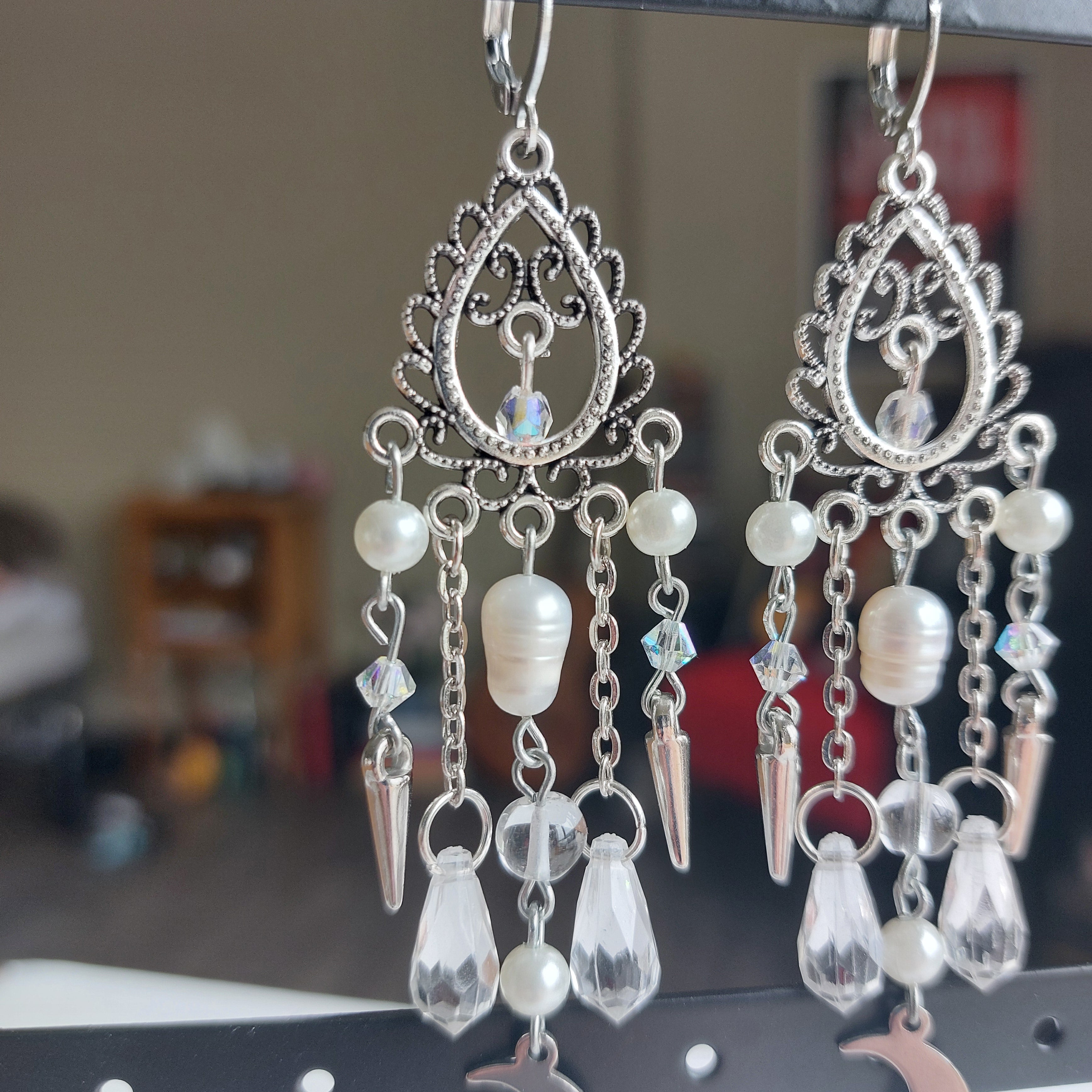 Boucles d'oreilles "Clair de Lune"
