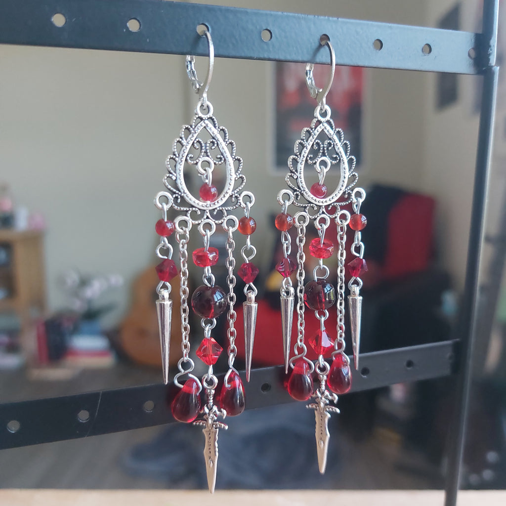 Boucles d'oreilles "Vampire"