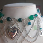 Collier "Moss Heart"