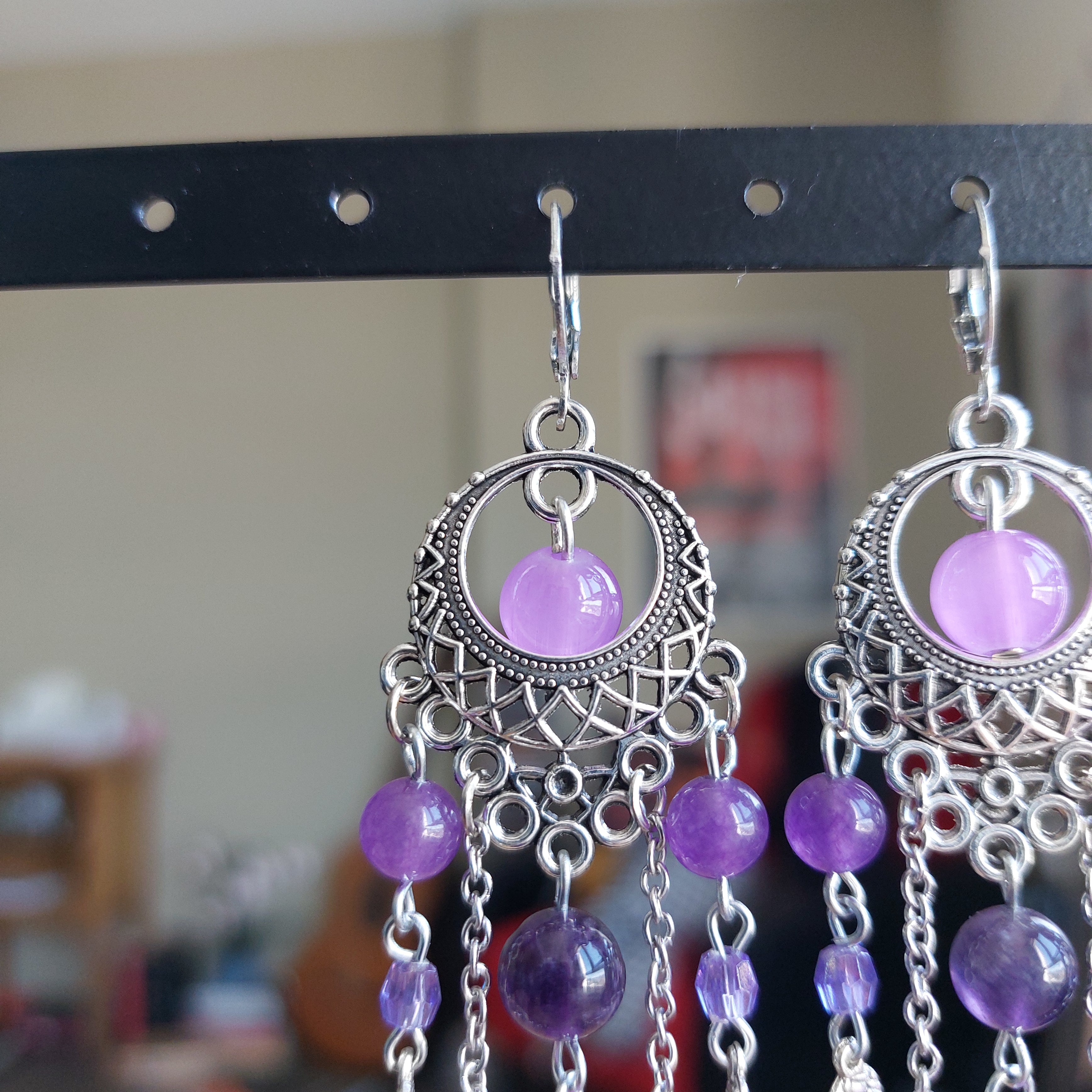 Boucles d'oreilles "Purple Dream"