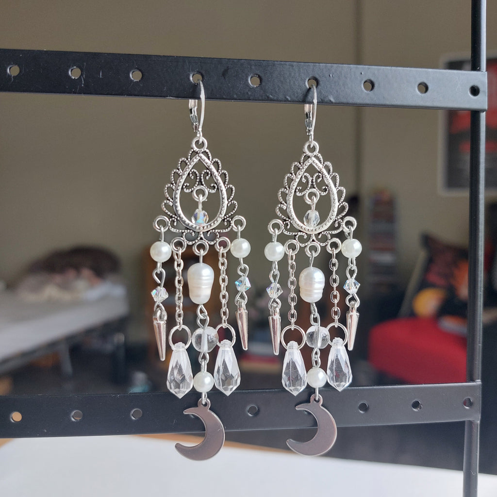 Boucles d'oreilles "Clair de Lune"