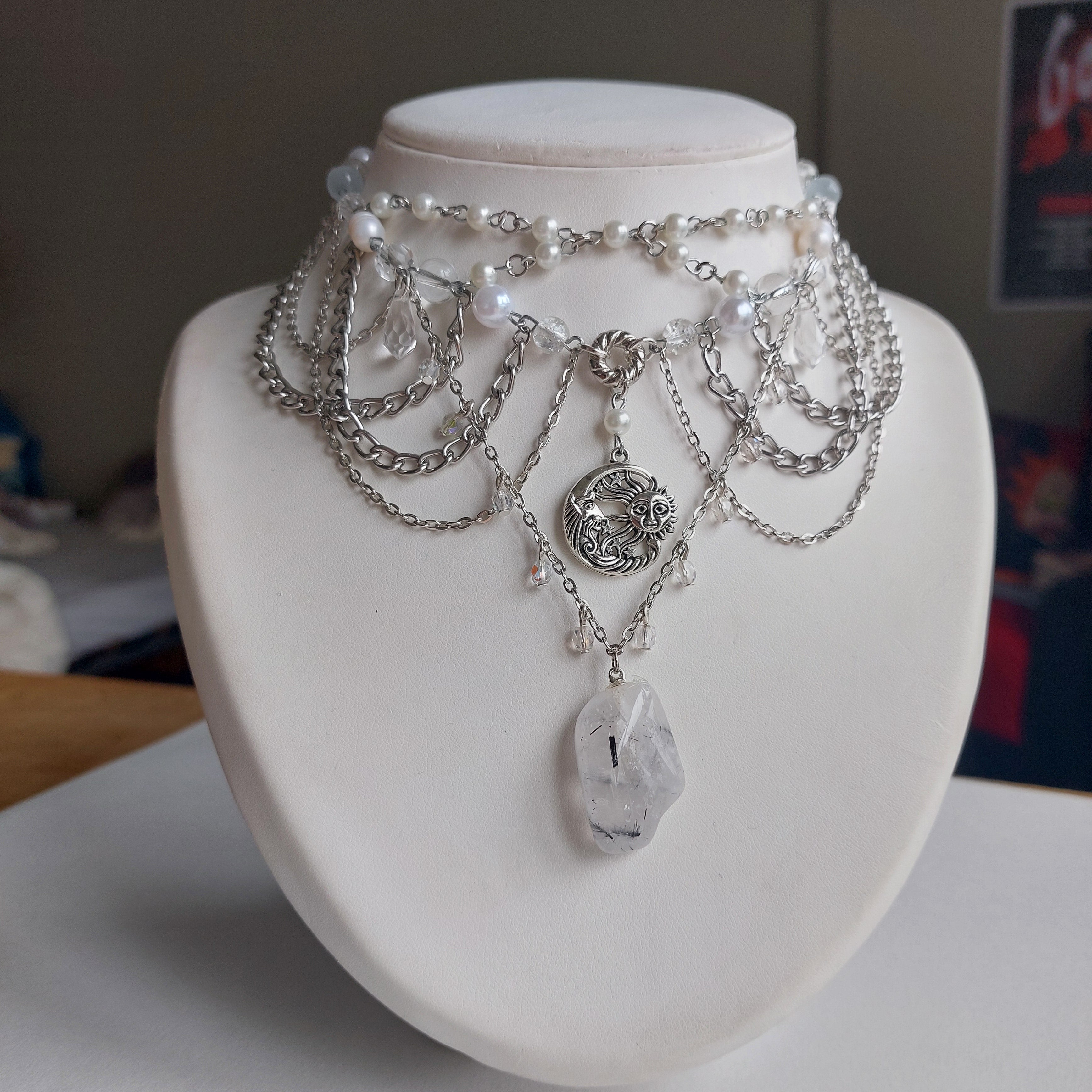 Collier "Lune de Quartz"