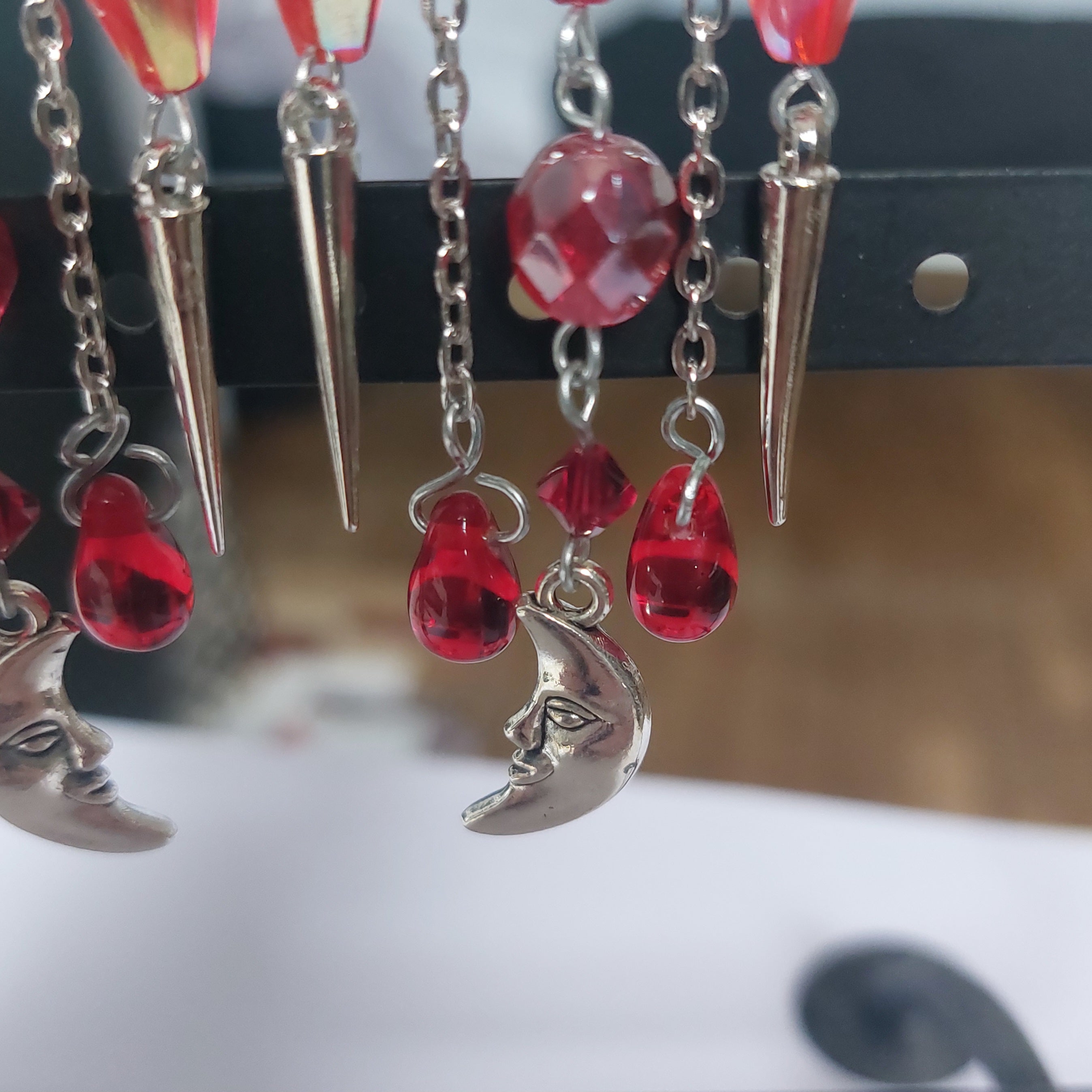Boucles d'oreilles "Blood Moon"