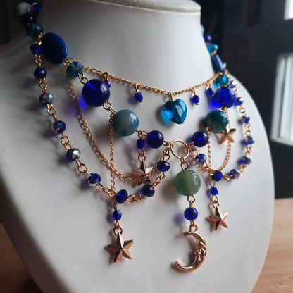 Collier "Nuit Dorée"