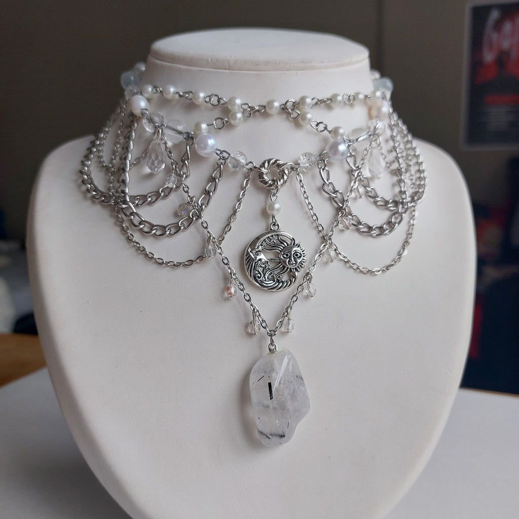 Collier "Lune de Quartz"