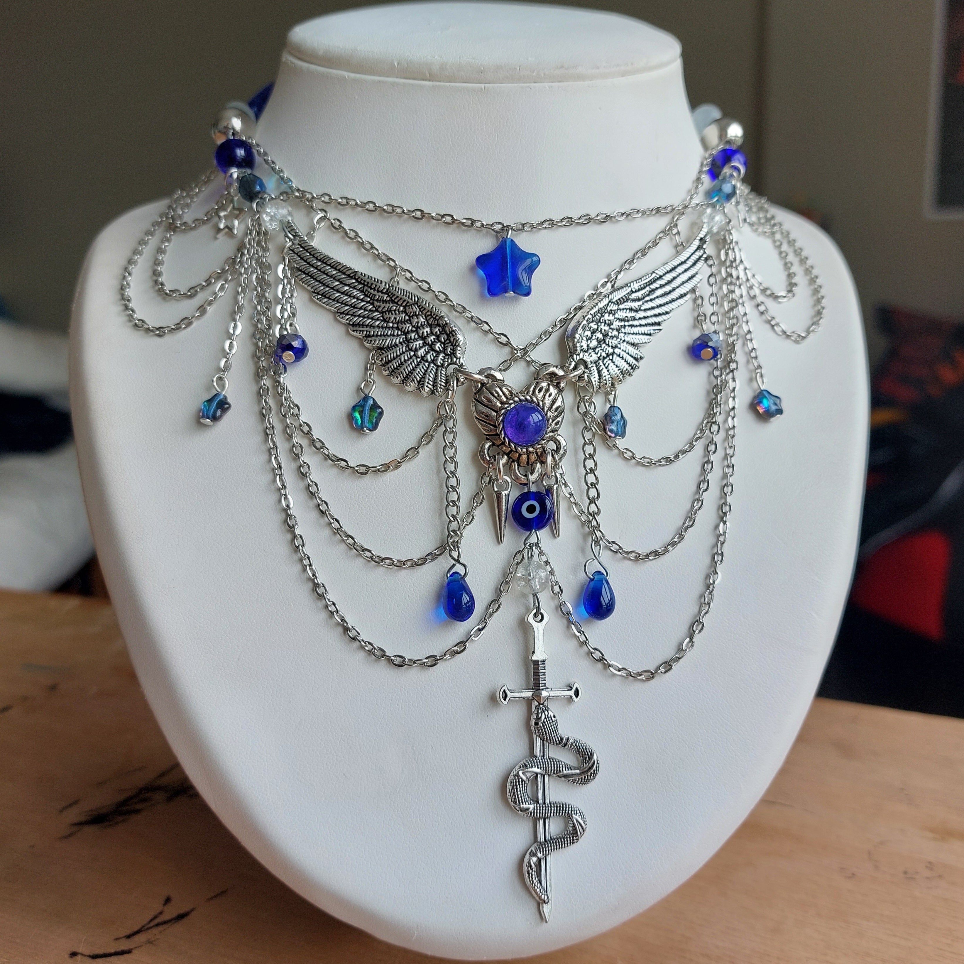 Collier "Blue Angel"