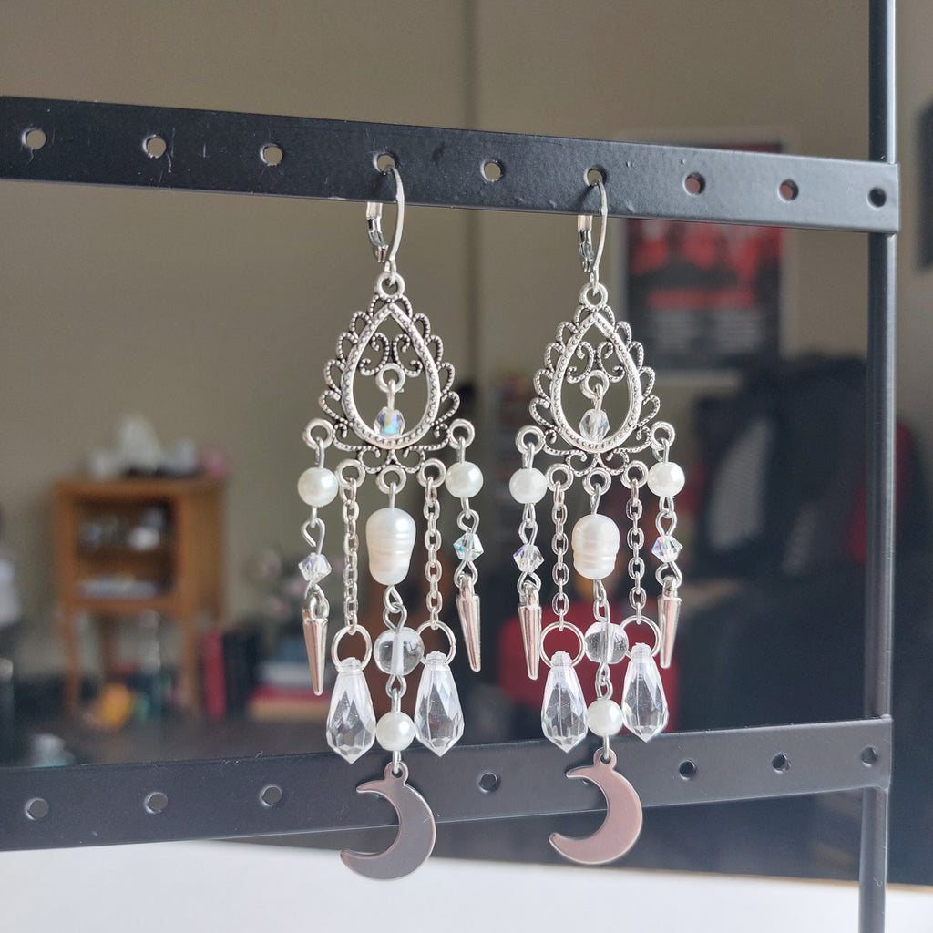 Boucles d'oreilles "Clair de Lune"