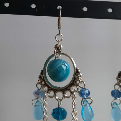 Boucles d'oreille "Eau de Pluie"