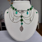 Collier "Papillon Vert"
