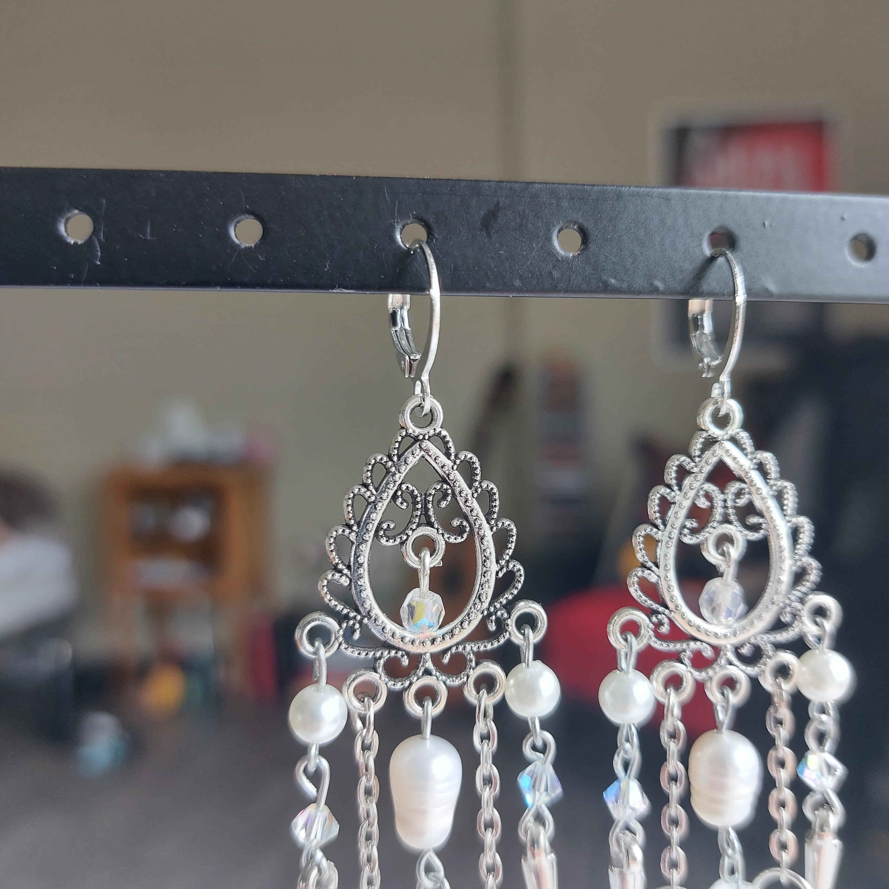 Boucles d'oreilles "Clair de Lune"