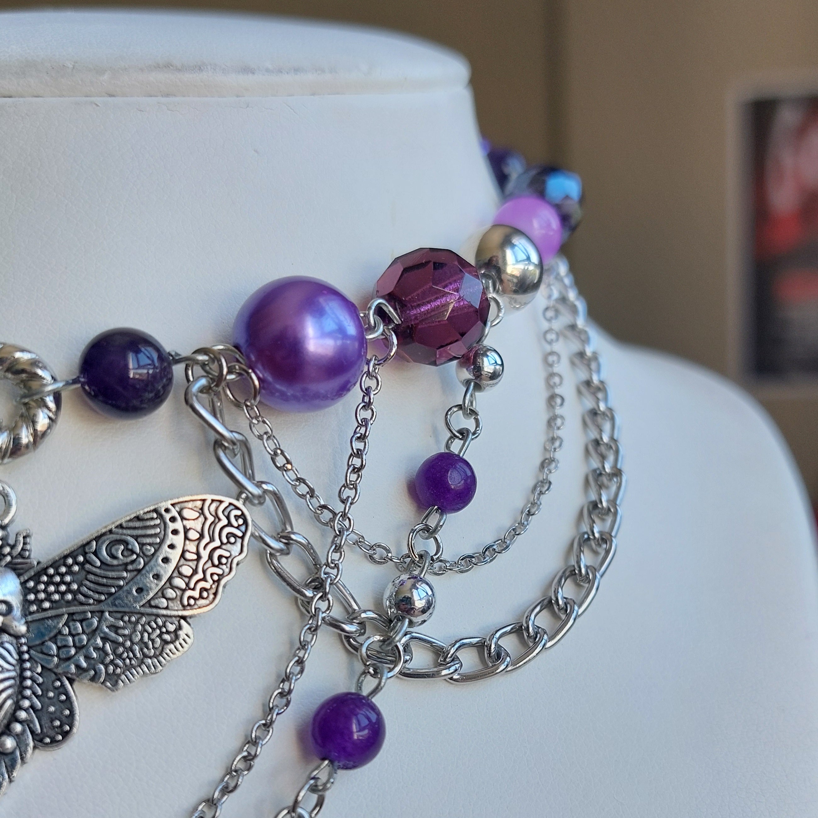 Collier "Purple Sphinx"