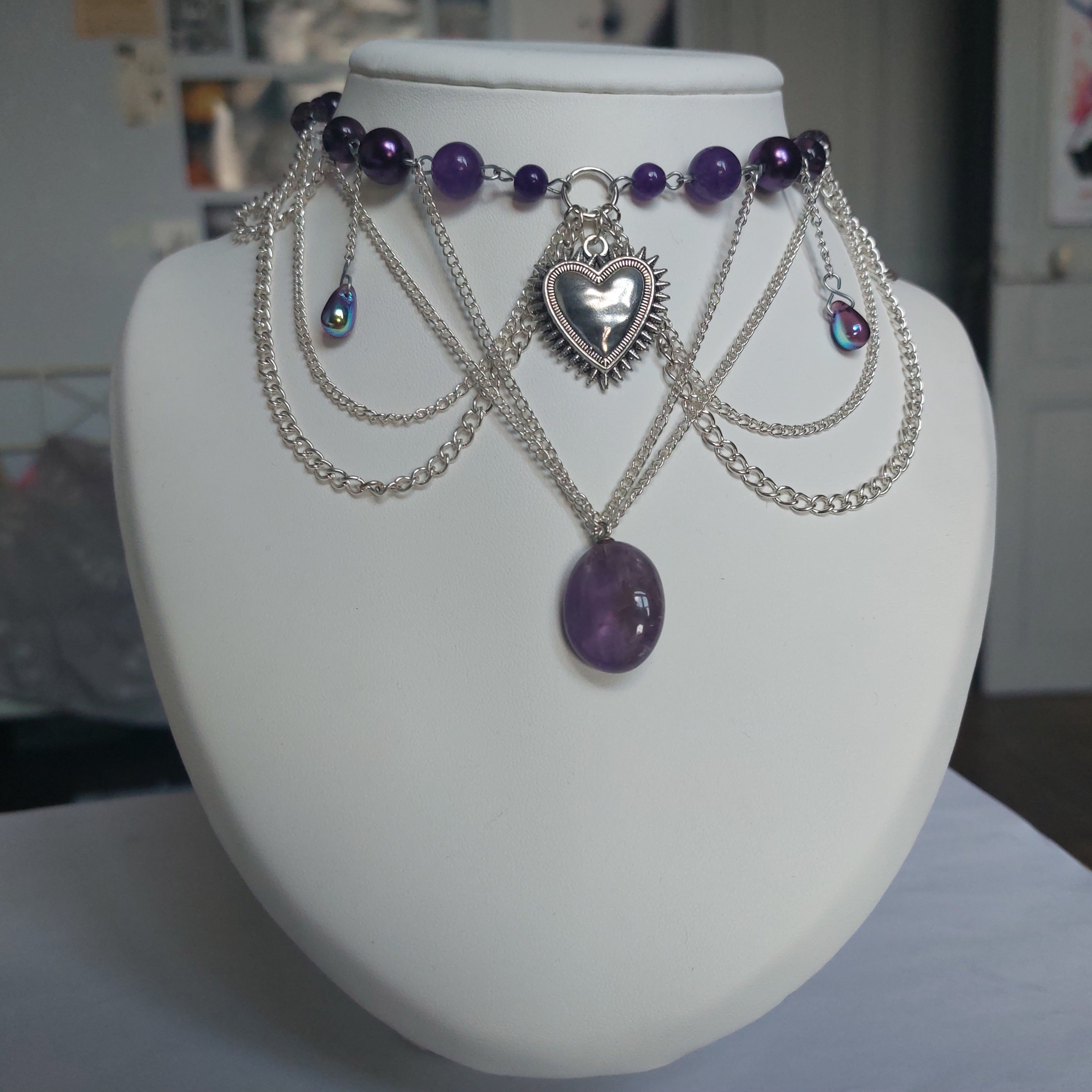Collier "Purple Heart"