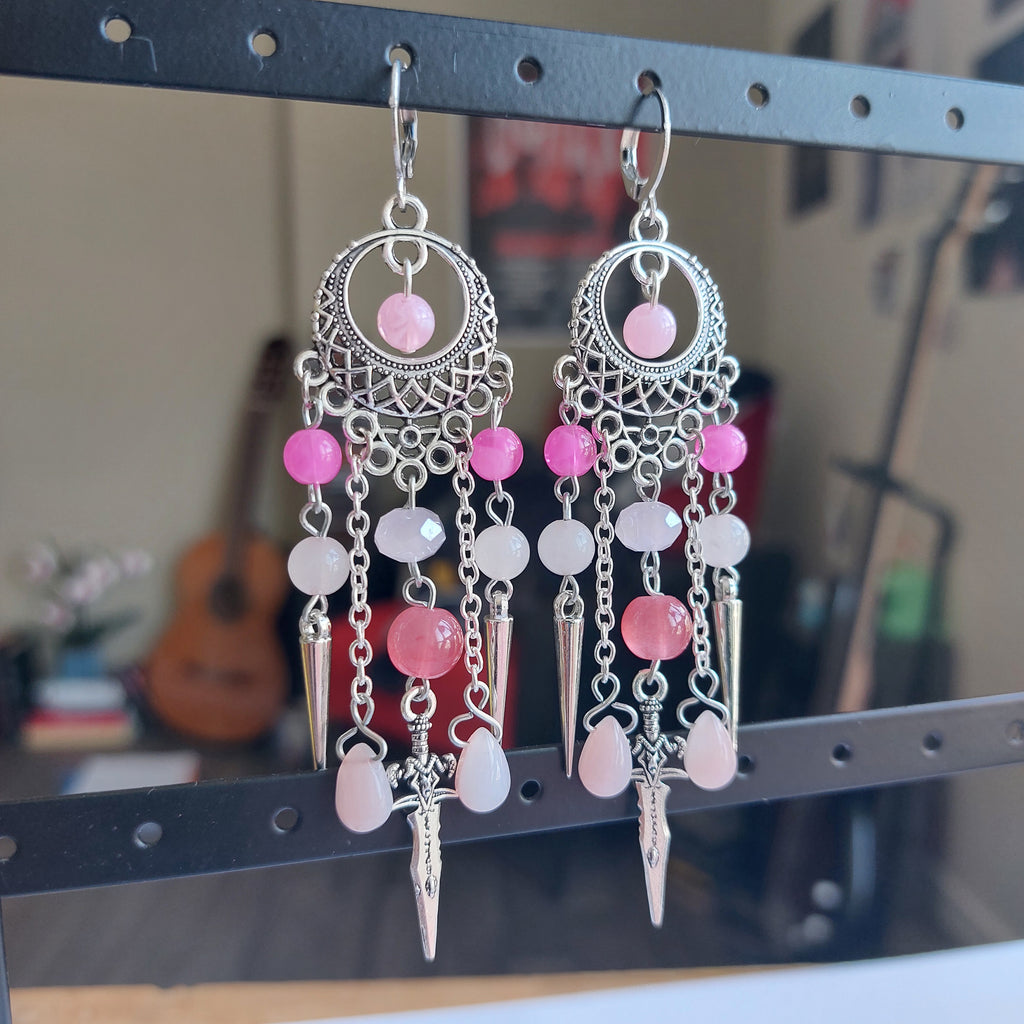 Boucles d'oreille "Pink Dream"