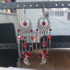 Boucles d'oreilles "Blood Moon"