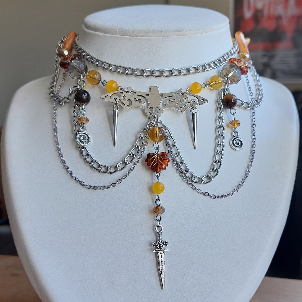 Collier "Spiky Bat"