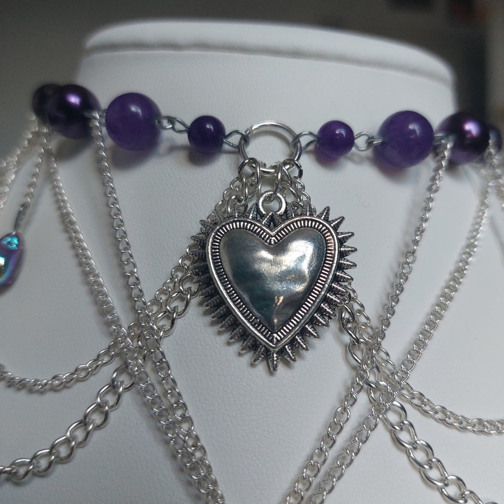 Collier "Purple Heart"