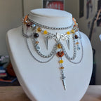 Collier "Spiky Bat"