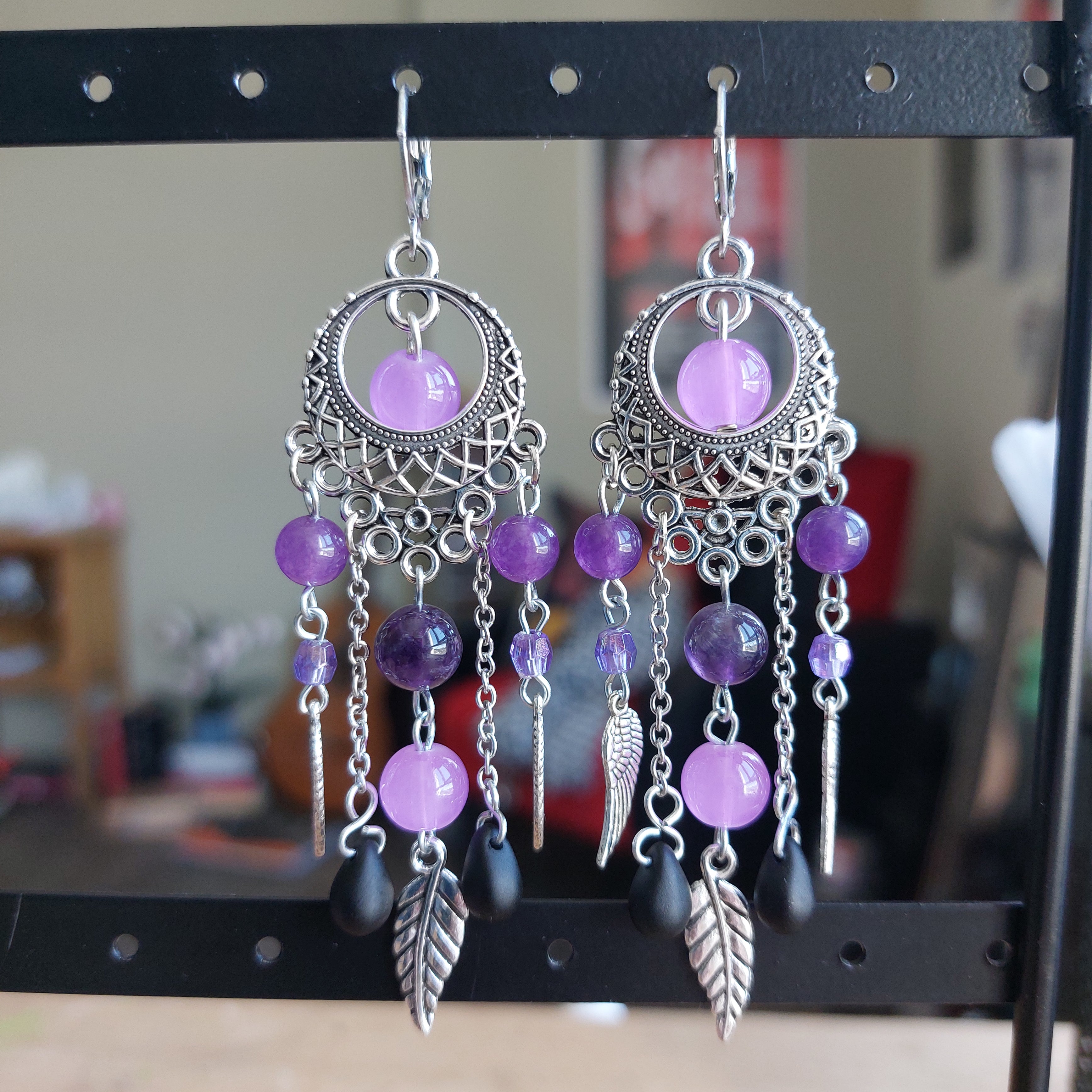 Boucles d'oreilles "Purple Dream"