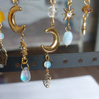 Boucles d'oreilles "Lune Dorée"