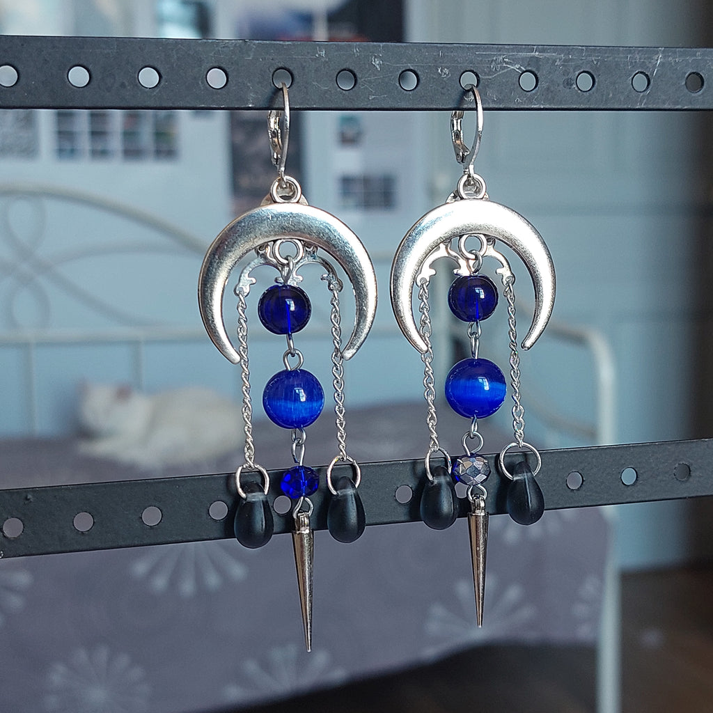 Boucles d'oreilles "Blue Moon"