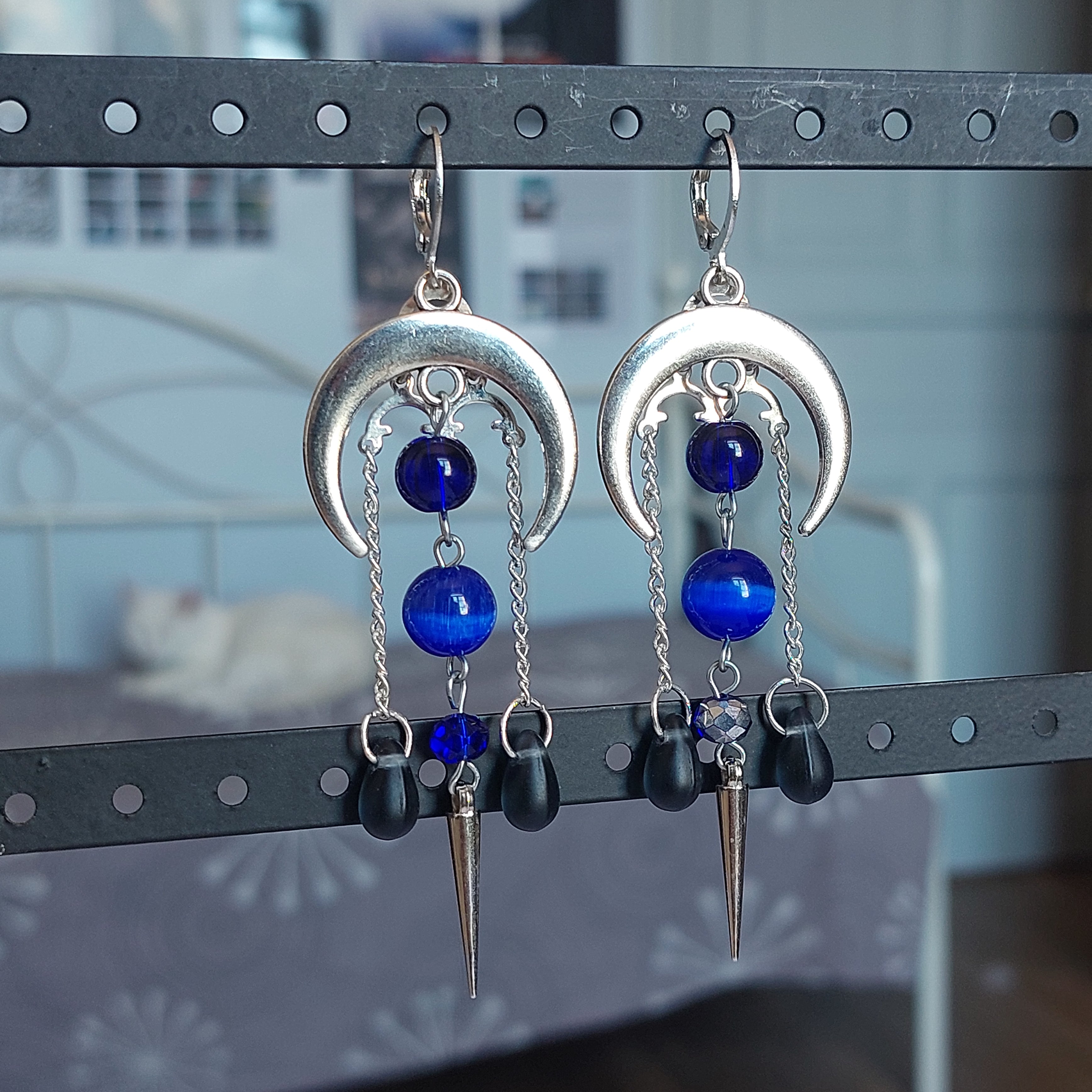 Boucles d'oreilles "Blue Moon"