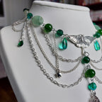 Collier "Papillon Vert"