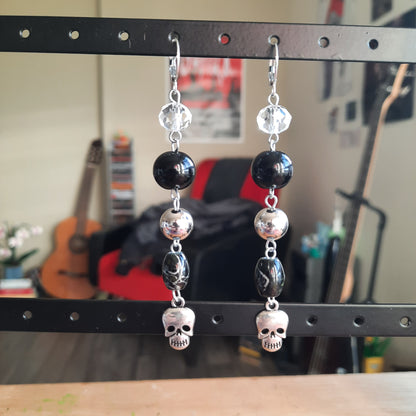 Boucles d'oreilles "Tête de Mort"