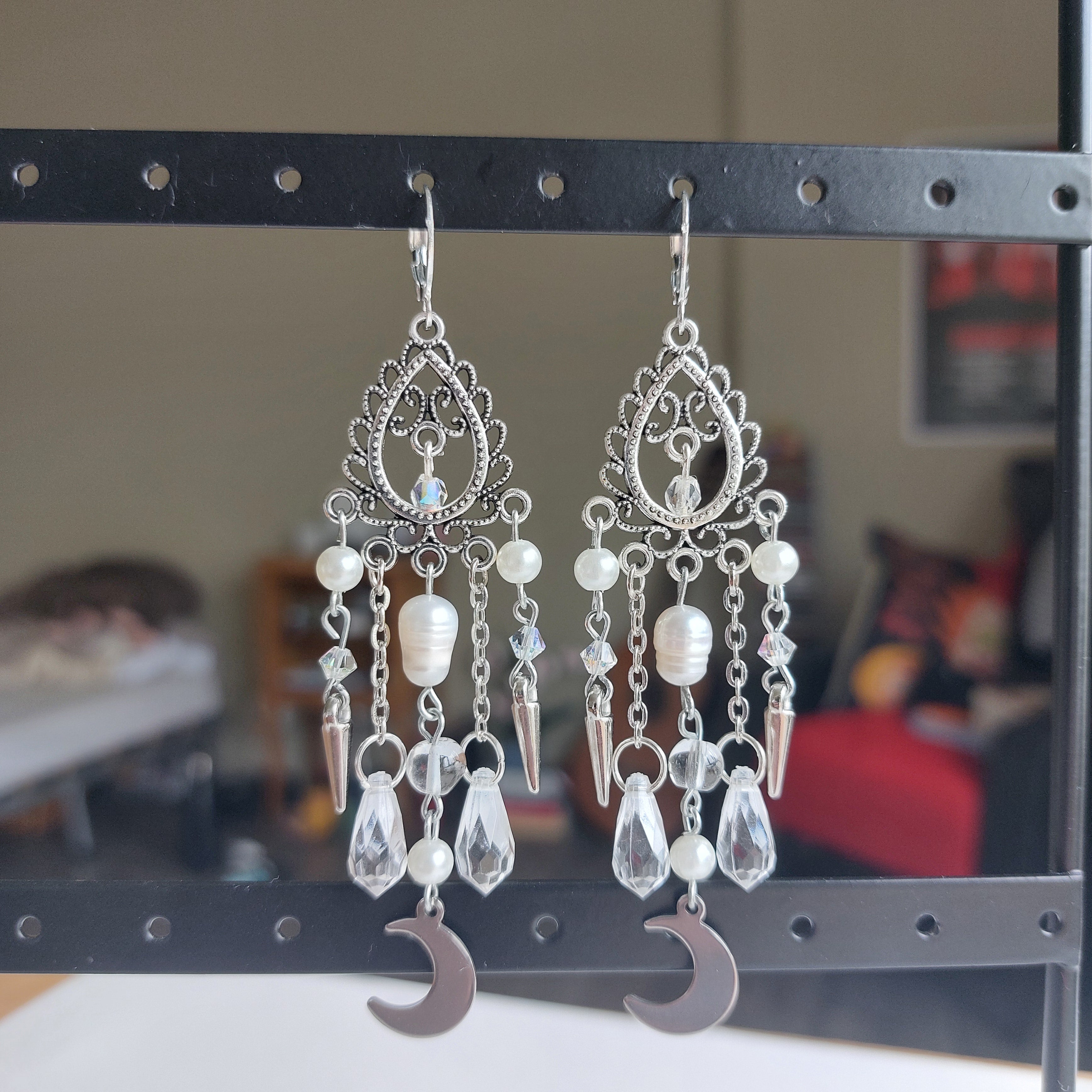 Boucles d'oreilles "Clair de Lune"