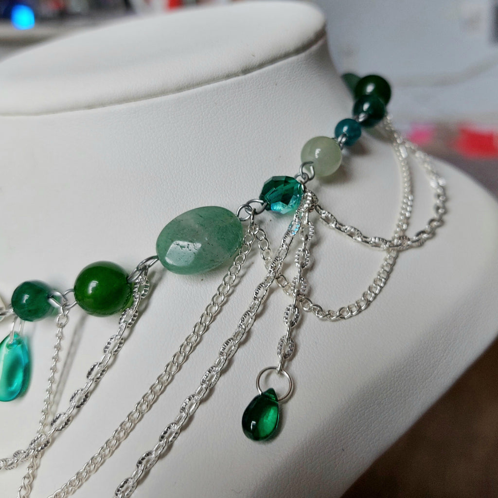 Collier "Papillon Vert"