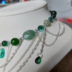 Collier "Papillon Vert"