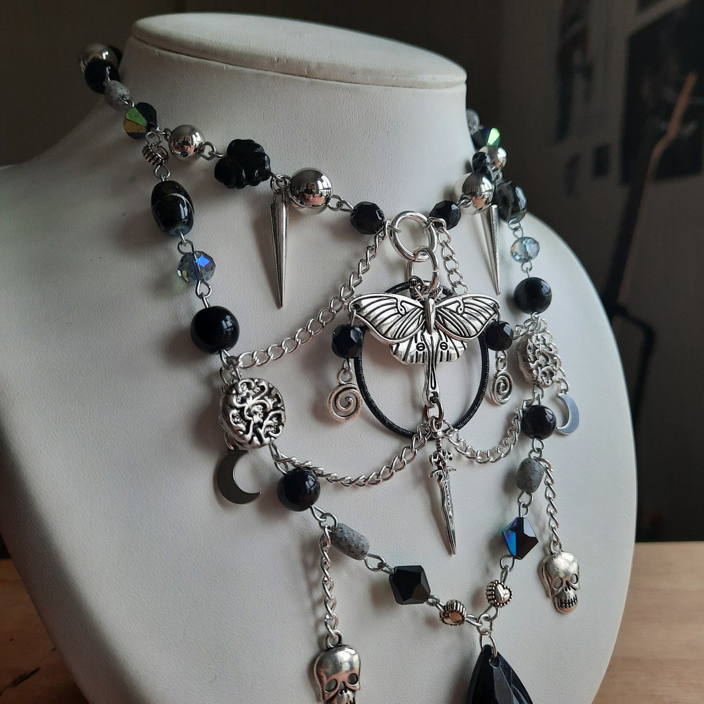 Collier "Papillon Noir"