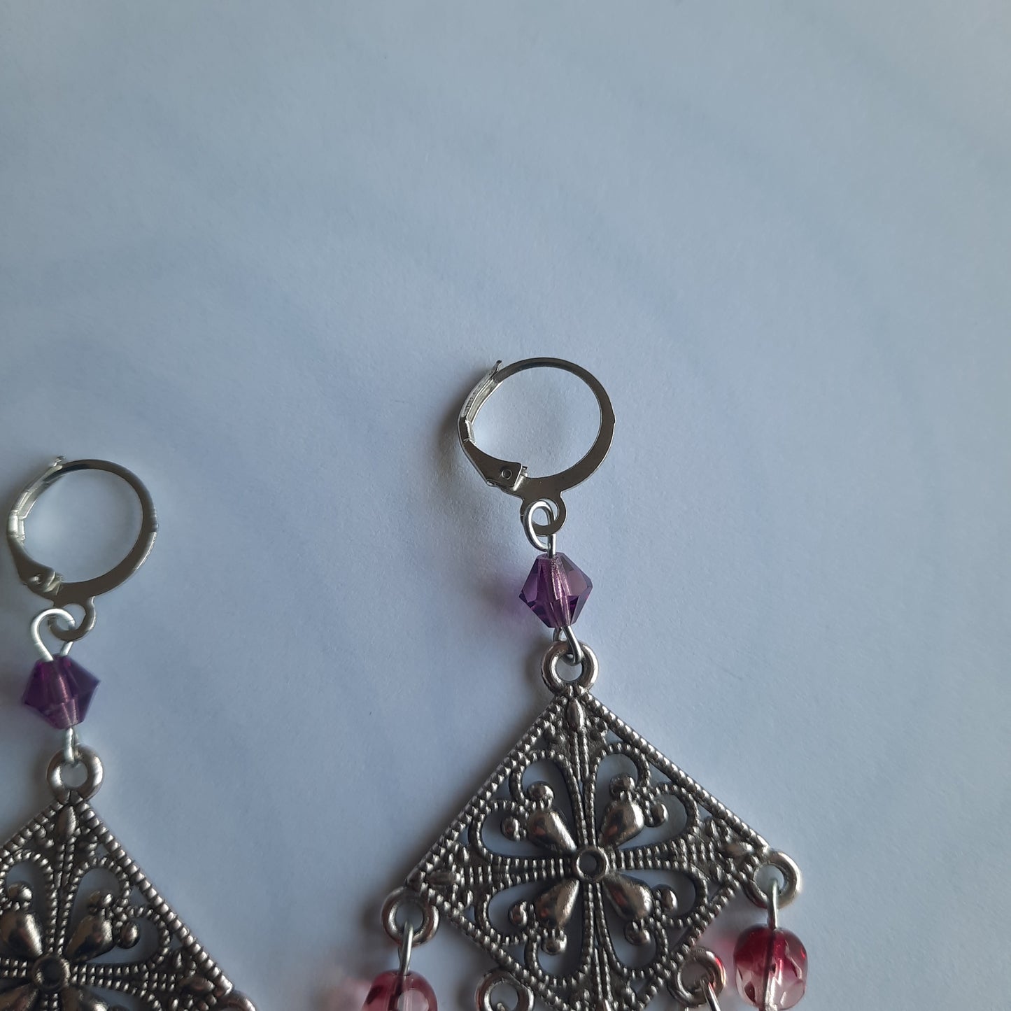 Boucles d'oreille "Pink Velvet"